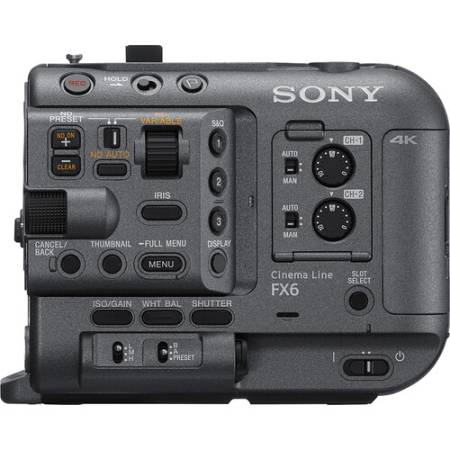 Sony PXW-FX6 - kamera 4K/120p, body - bok